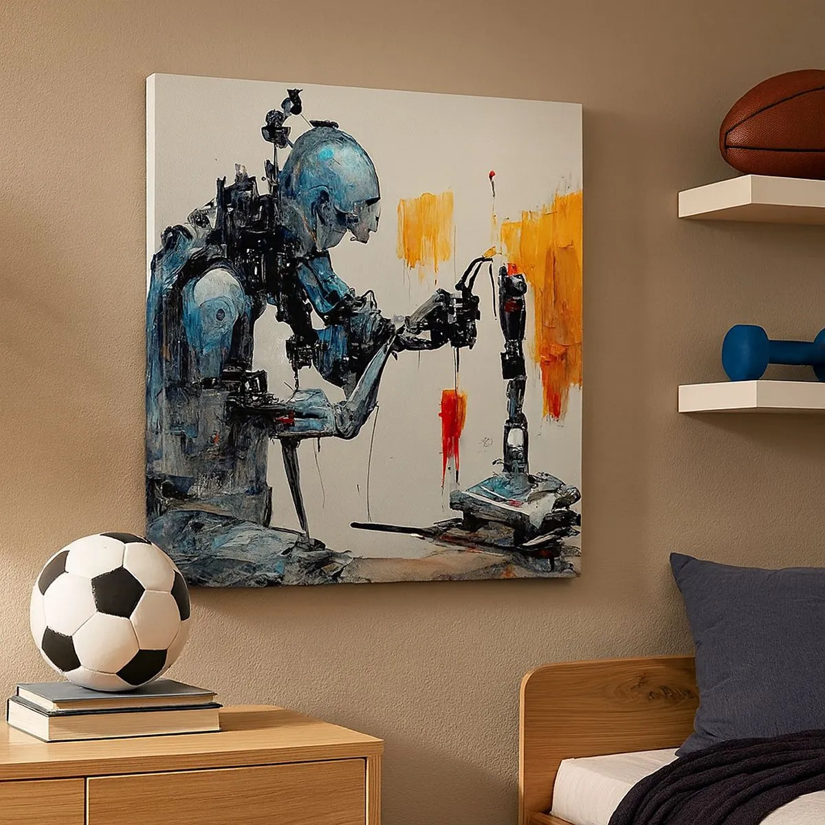 Lærredstryk - Billede på lærred - Kommer i morgen... - 30x30 cm