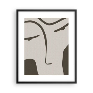 Plakat i sort ramme - Som fra et Modigliani-maleri - 40x50 cm