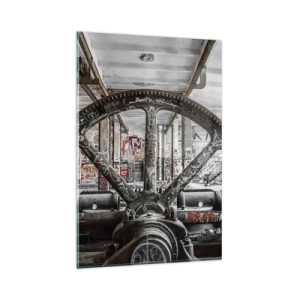 Billede på glas - Fabrikkens hemmelige liv - 80x120 cm