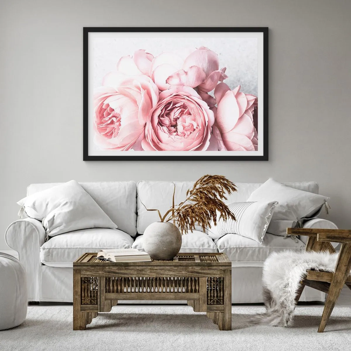 Plakat i sort ramme - For de romantiske - 40x30 cm