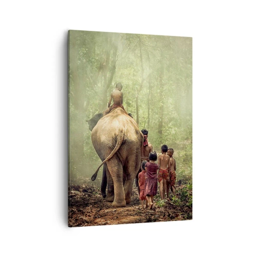 Lærredstryk - Billede på lærred - Den nye Junglebog - 50x70 cm