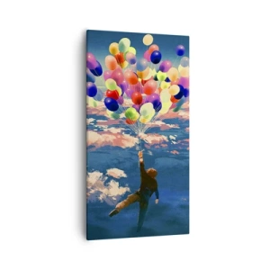 Lærredstryk - Billede på lærred - En barndomsdrøm, der går i opfyldelse - 55x100 cm