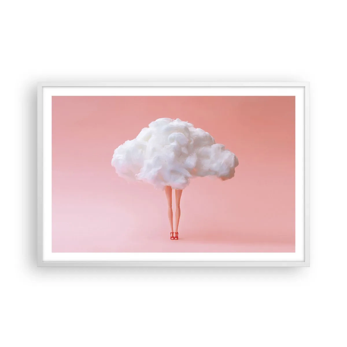 Plakat i hvid ramme - Et sødt løfte - 91x61 cm