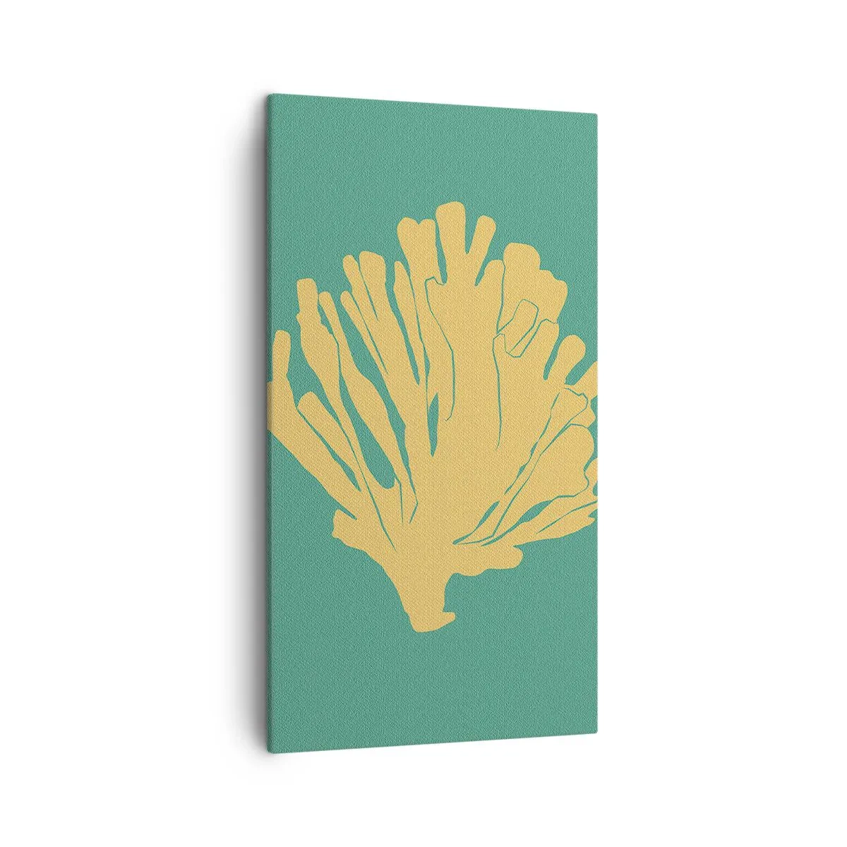 Lærredstryk - Billede på lærred - En busk af undervandsskov - 45x80 cm