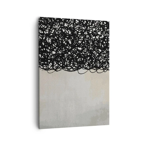 Lærredstryk - Billede på lærred - En hvirvlende abstraktion - 50x70 cm