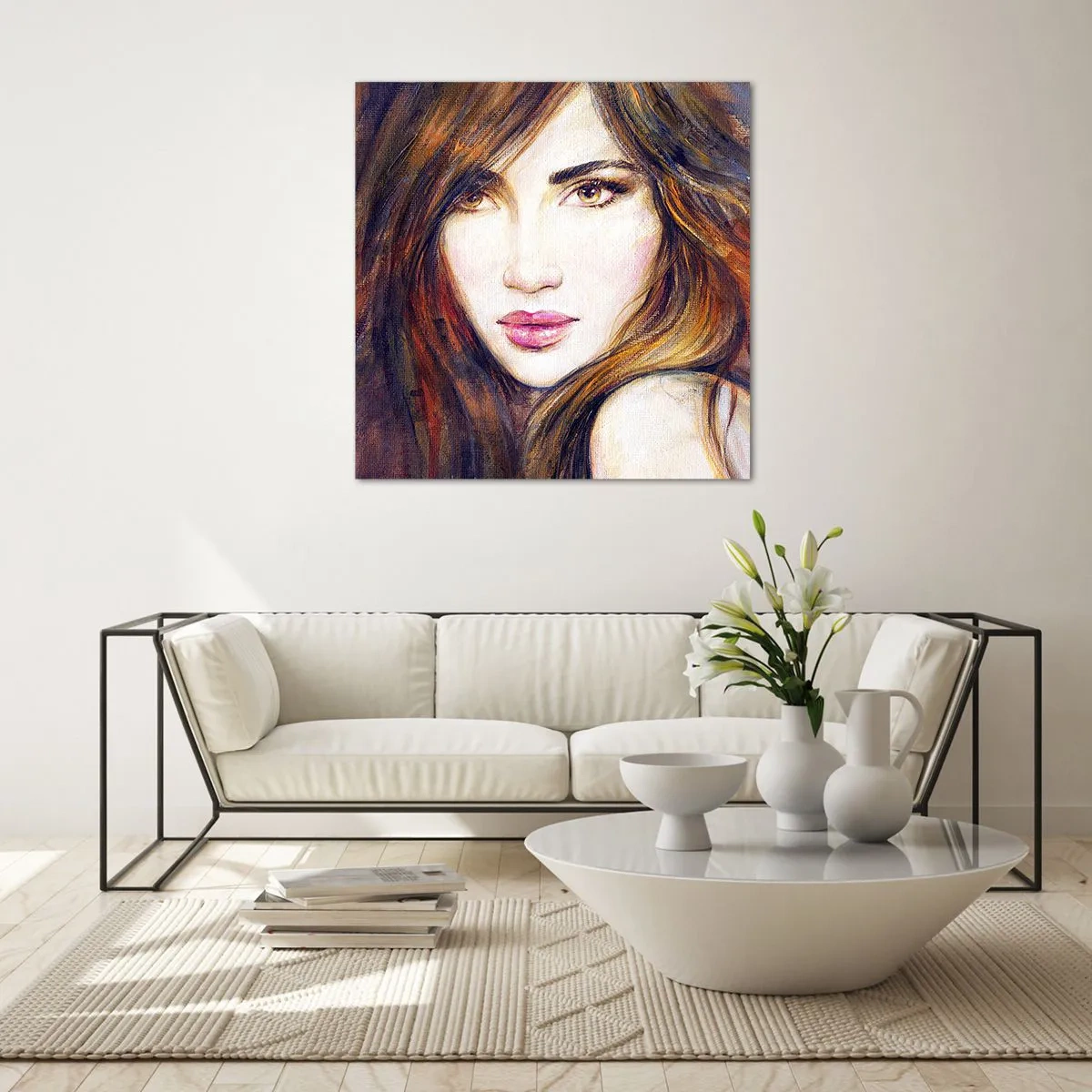 Billede på glas - En øre for dine tanker - 30x30 cm