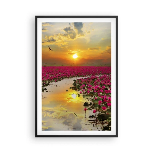 Plakat i sort ramme - Søens hemmelige liv - 61x91 cm