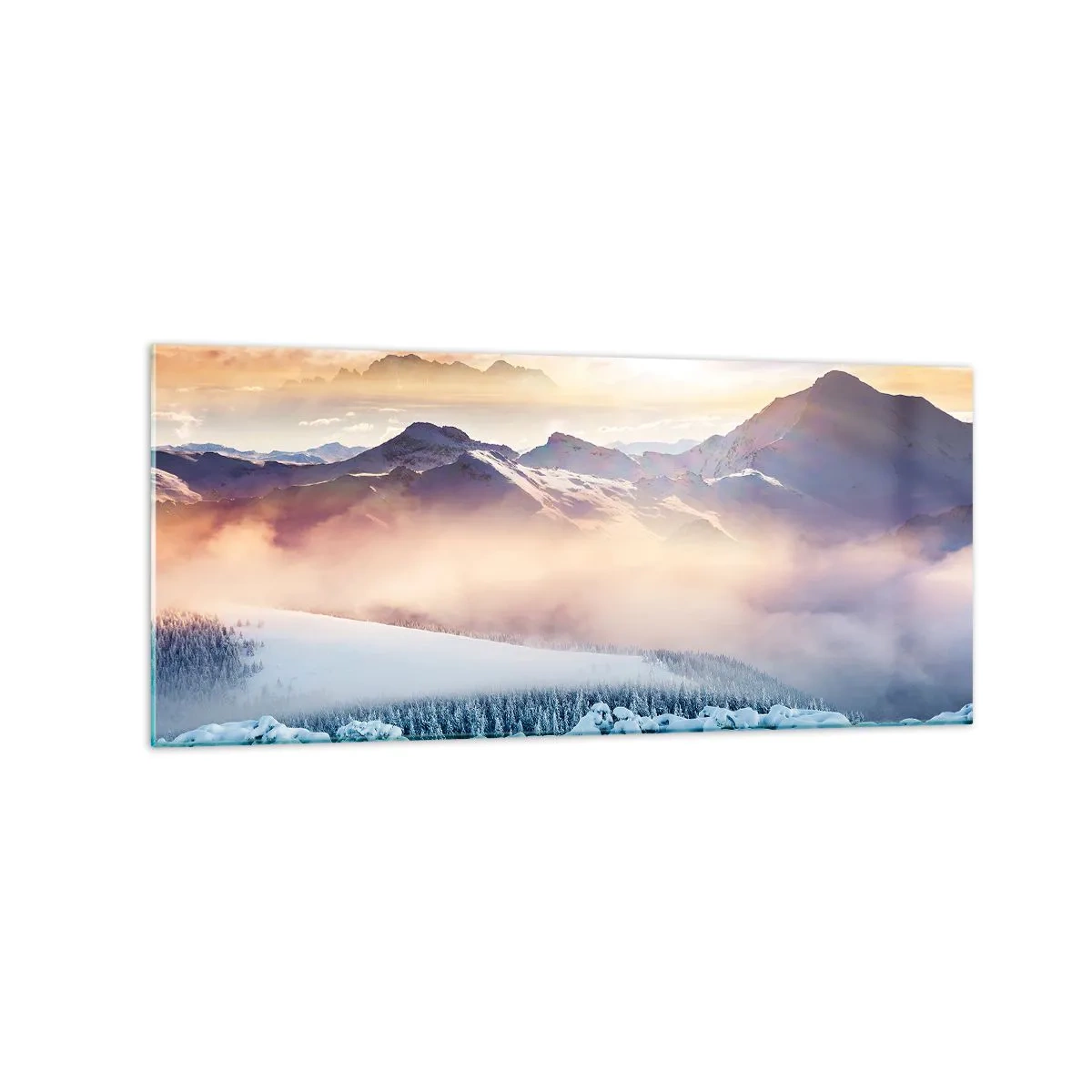 Billede på glas - Naturens kraft og renhed - 120x50 cm