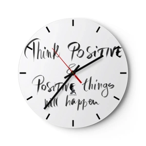 Vægur, Uret - Hvordan skal man leve? - 40x40 cm