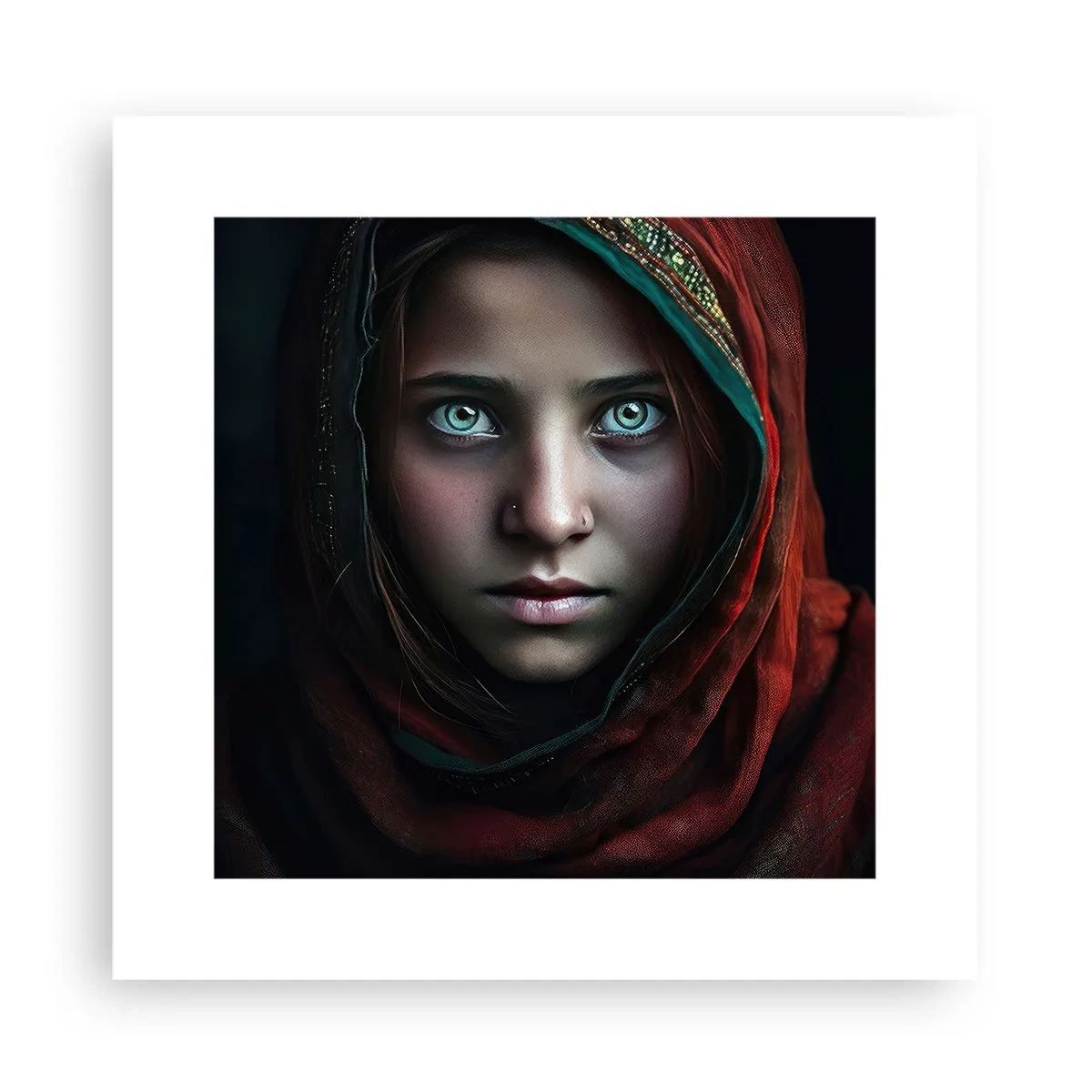 Plakat - Østens prinsesse - 30x30 cm