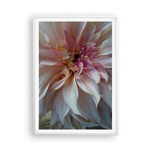 Plakat i hvid ramme - Blomstrende friskhed - 70x100 cm