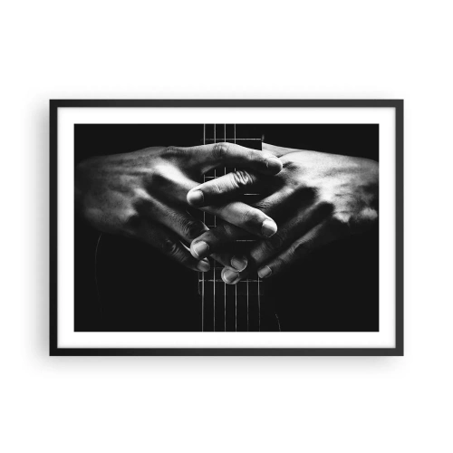 Plakat i sort ramme - Kunstnerens bøn - 70x50 cm