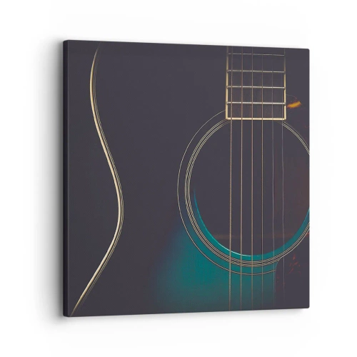 Lærredstryk - Billede på lærred - Et øjeblik før det lyder - 30x30 cm