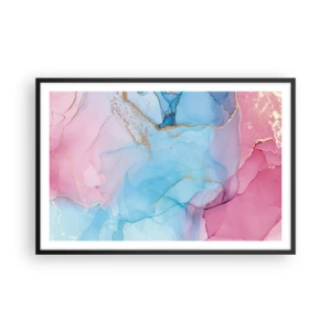 Plakat i sort ramme - Møde og gennemtrængning - 91x61 cm