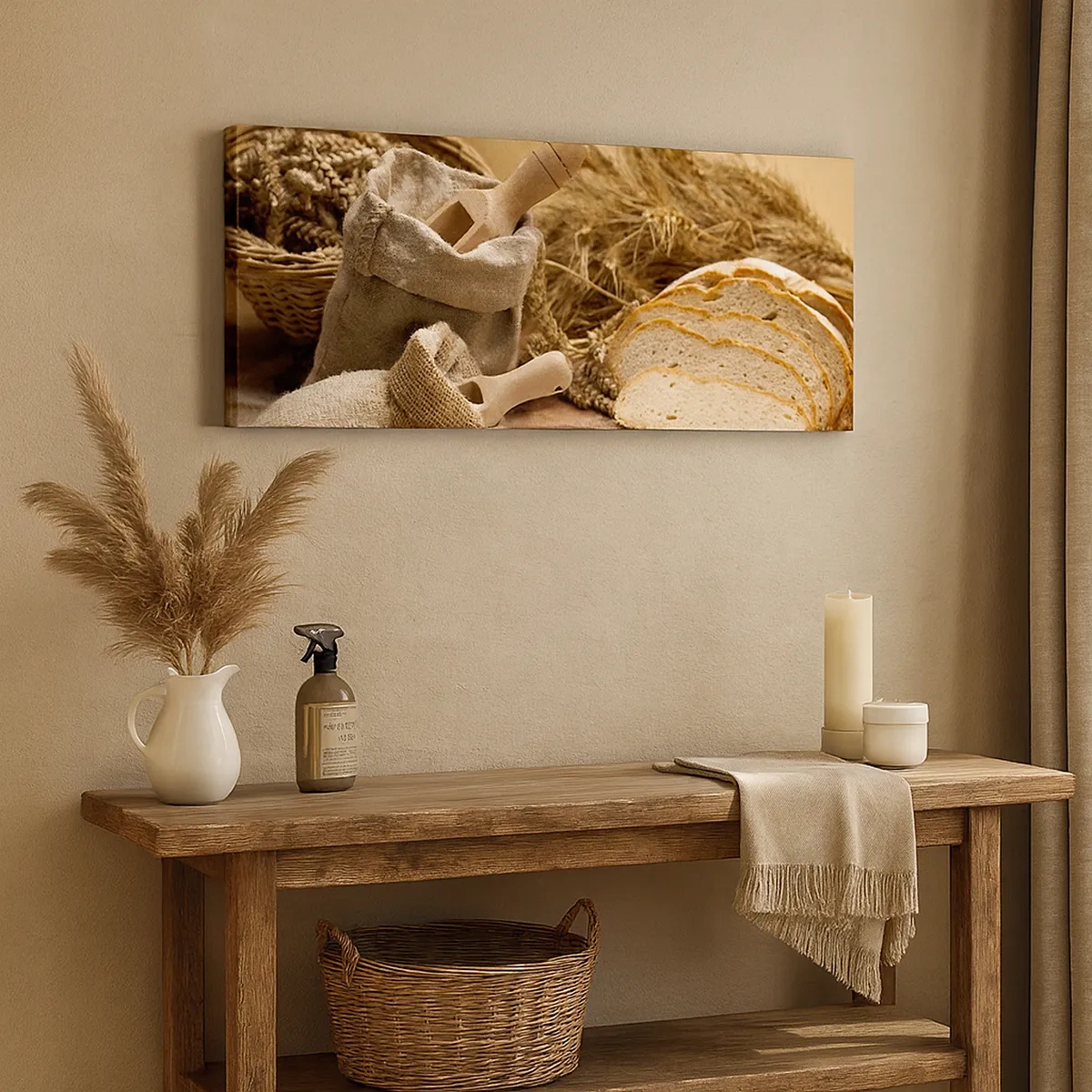 Lærredstryk - Billede på lærred - Som skåret en kniv - 30x30 cm