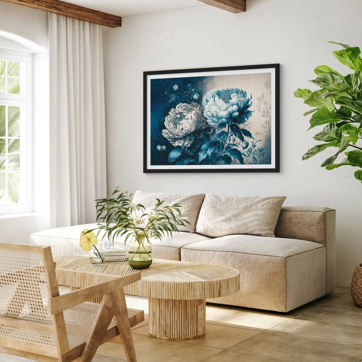 Plakat i sort ramme - Et godt matchet par - 70x50 cm