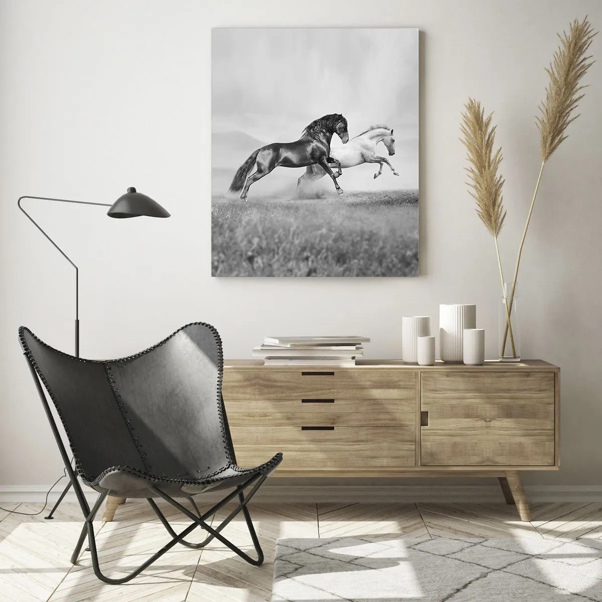 Billede på glas - Engle og dæmoner - 80x120 cm