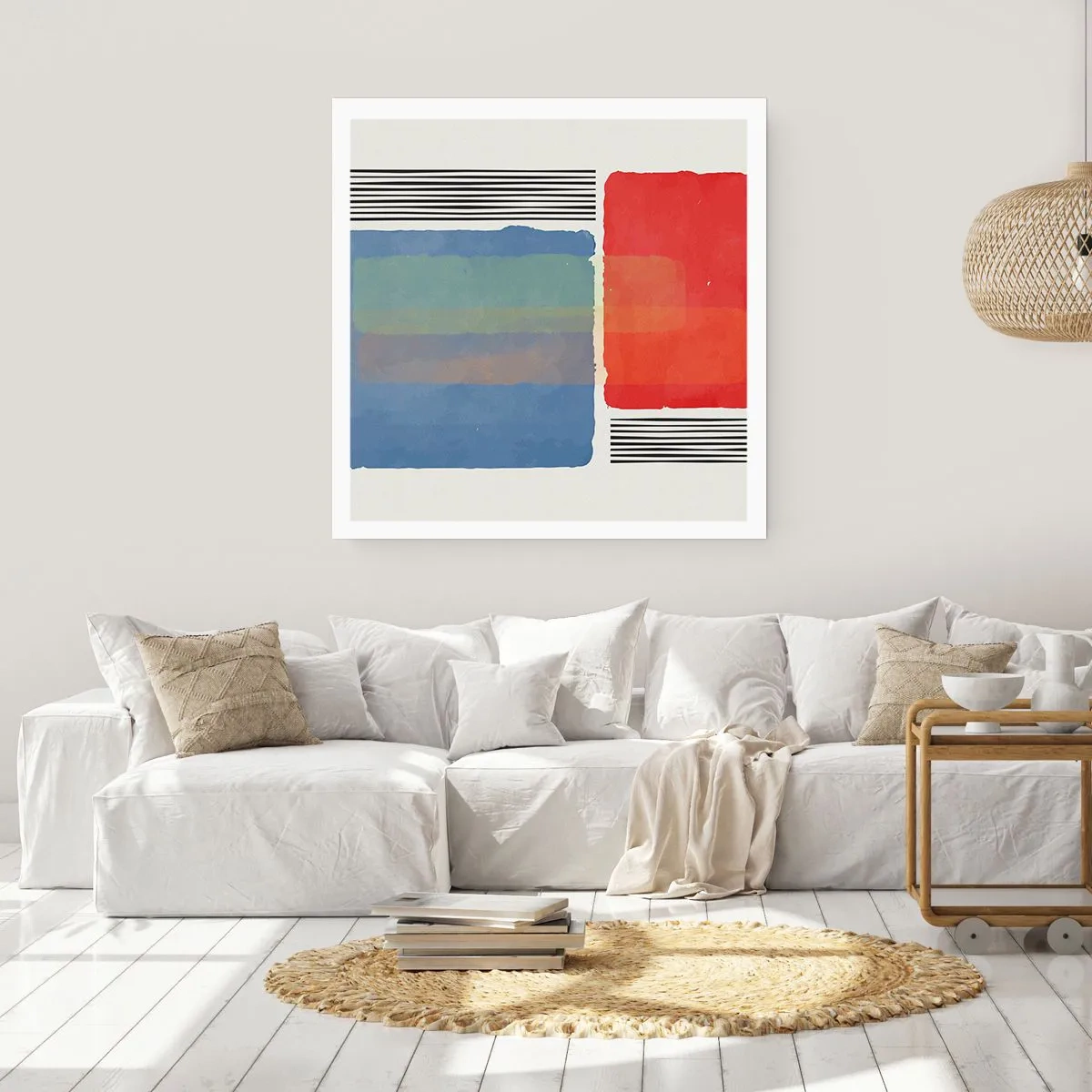 Plakat - Geometriens ånd og bogstav - 60x60 cm