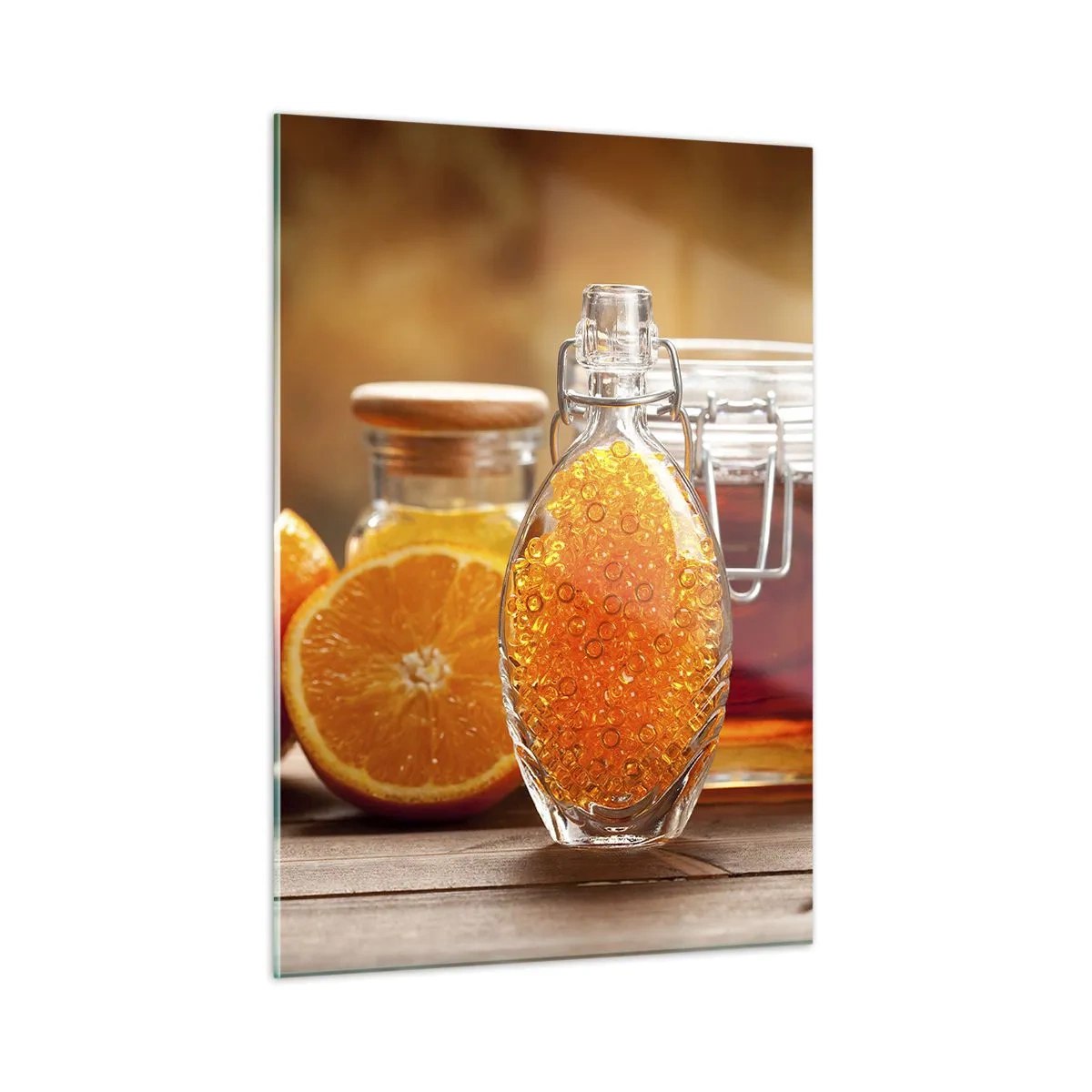 Billede på glas - Solrige smags- og aromastoffer - 50x70 cm