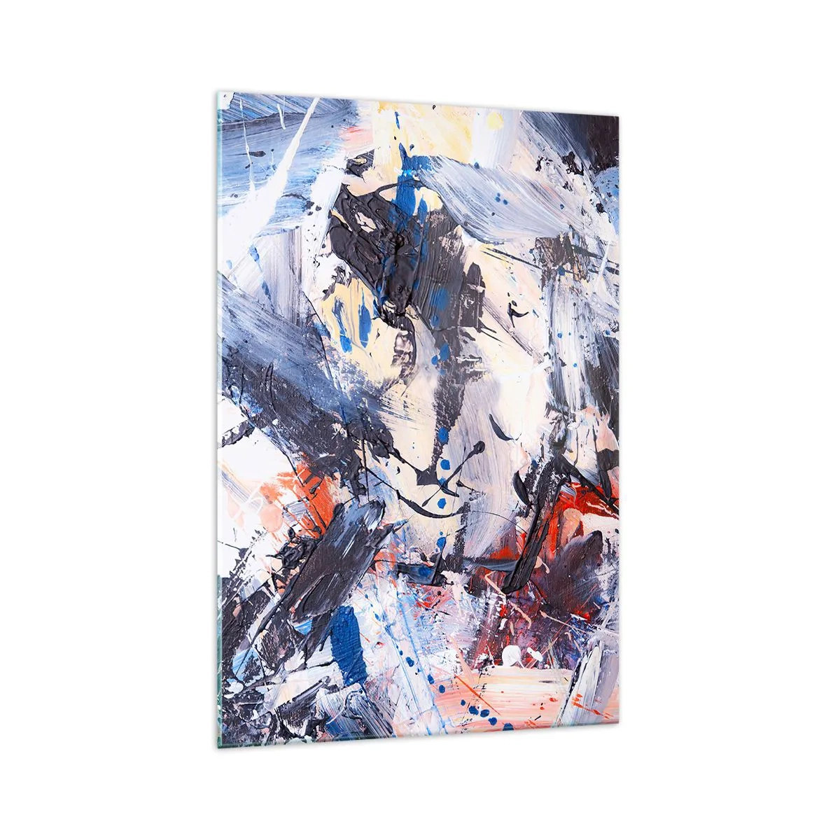 Billede på glas - Abstraktionens vanvittige dans - 70x100 cm