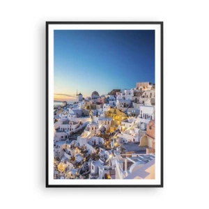 Plakat i sort ramme - Essensen af græskhed - 70x100 cm