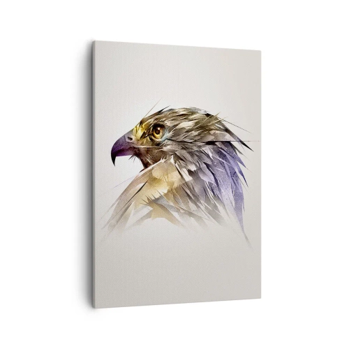 Lærredstryk - Billede på lærred - Portræt af en kriger - 50x70 cm