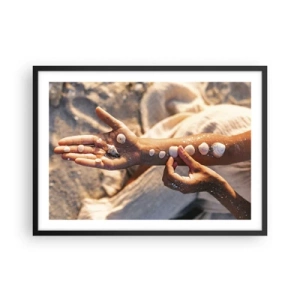 Plakat i sort ramme - Skønhed inden for rækkevidde - 70x50 cm