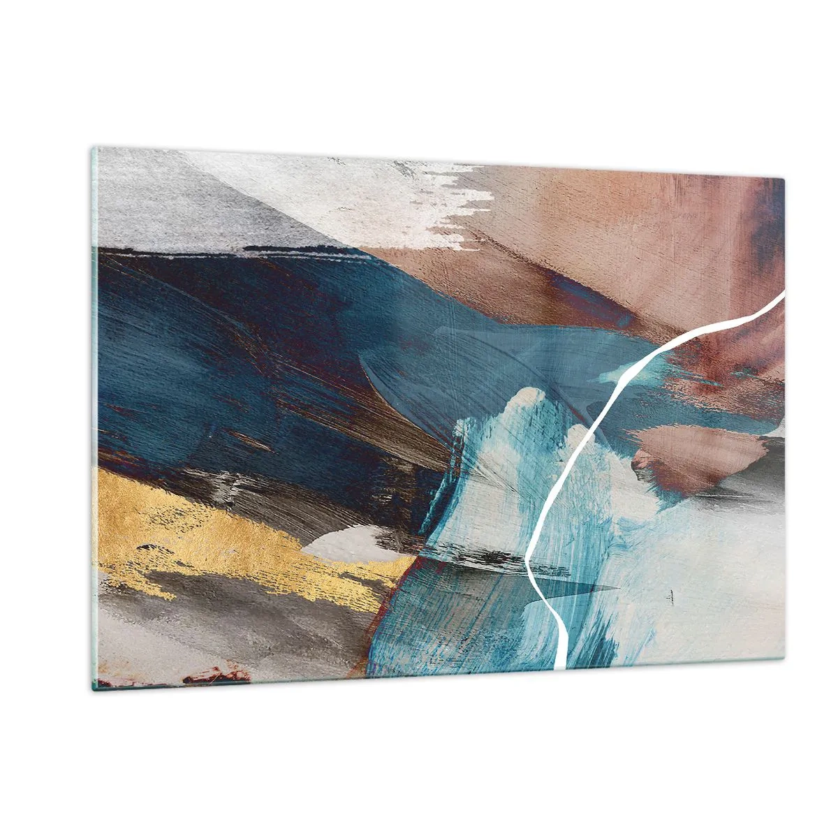 Billede på glas - Med flair og energi - 120x80 cm