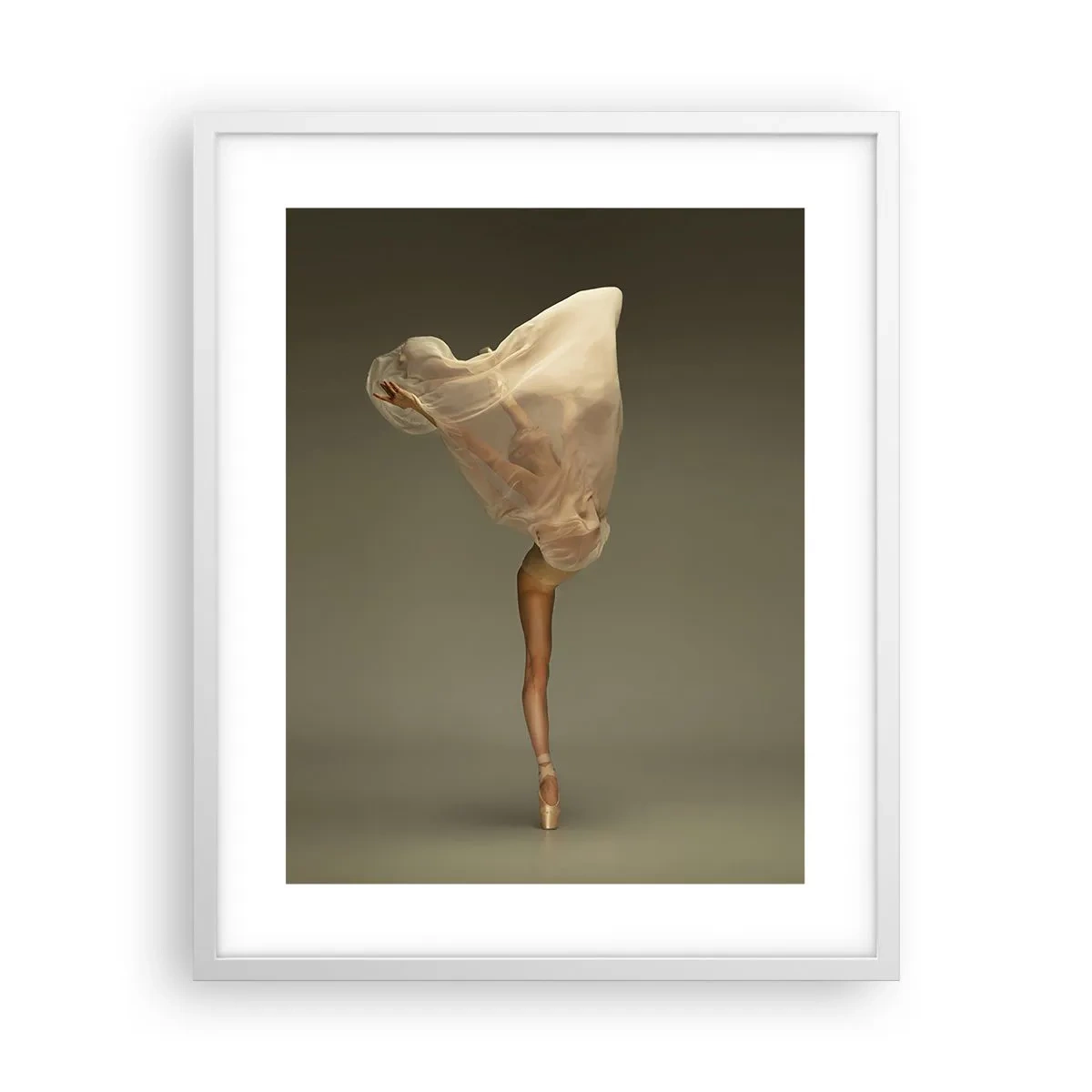 Plakat i hvid ramme - Den er ved at flyve - 40x50 cm