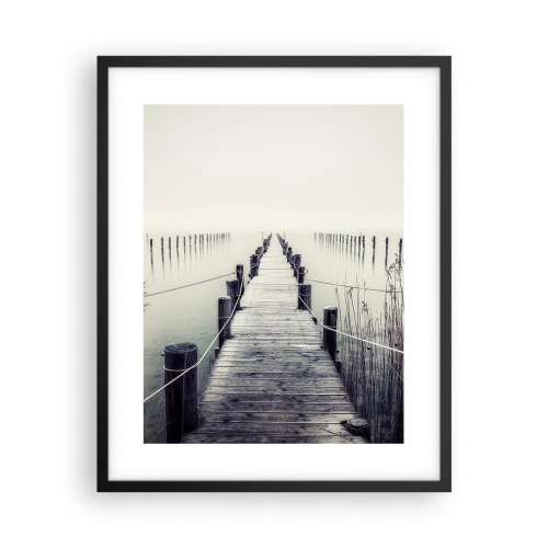 Plakat i sort ramme - Fordyb dig i fred - 40x50 cm