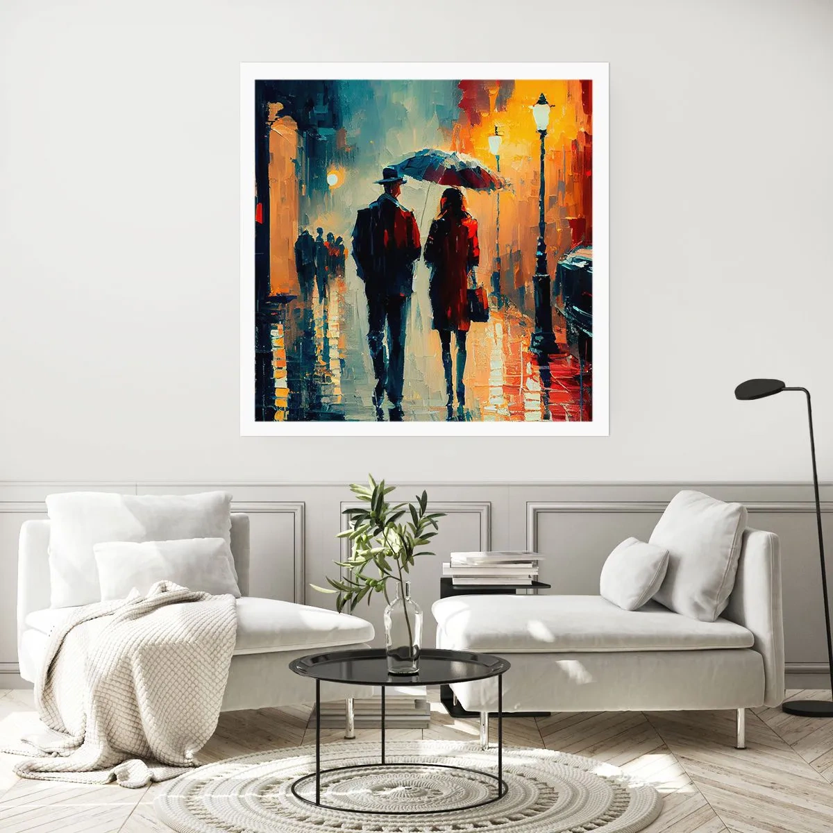 Plakat - Urban kærlighedshistorie - 30x30 cm