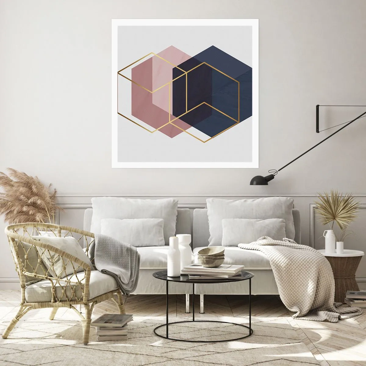 Plakat - Styrken ved enkelhed - 60x60 cm