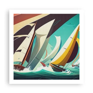 Plakat - Tæt på og personligt med elementerne - 60x60 cm