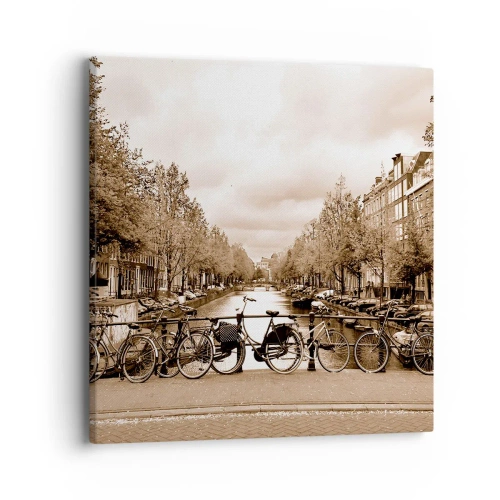 Lærredstryk - Billede på lærred - Hollandsk atmosfære - 40x40 cm