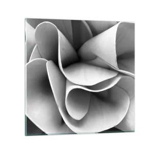 Billede på glas - Hvad der sker i rummet - 70x70 cm