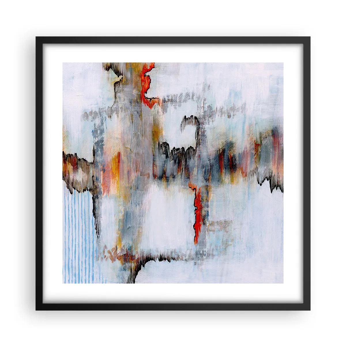 Plakat i sort ramme - En pind på vandet - 50x50 cm