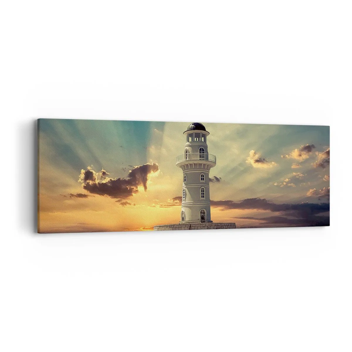 Lærredstryk - Billede på lærred - Lys - Godhed - Skønhed - 90x30 cm