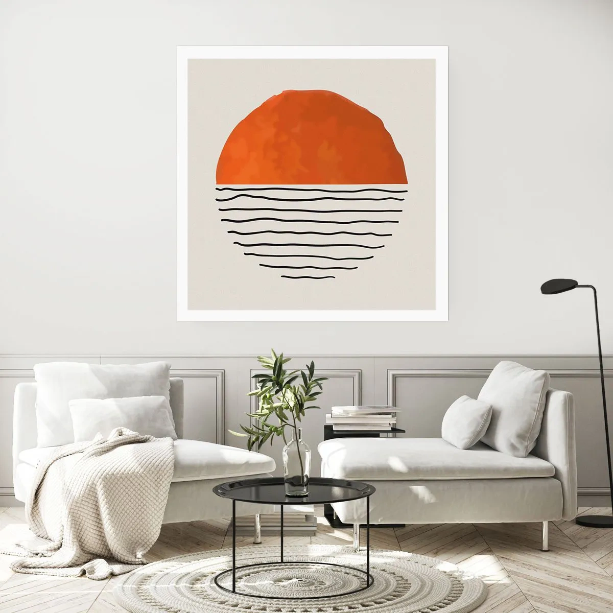 Plakat - I en japansk atmosfære - 30x30 cm