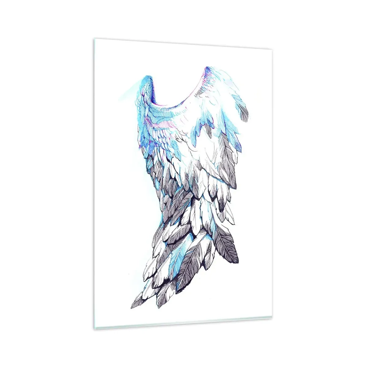 Billede på glas - Jeg har brug for vinger - 80x120 cm