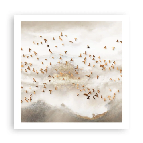 Plakat - Det er på tide... - 60x60 cm