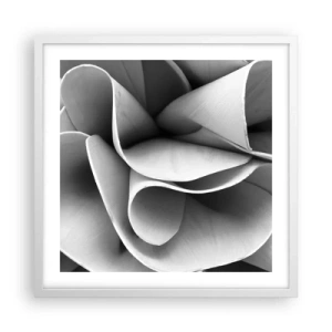 Plakat i hvid ramme - Hvad der sker i rummet - 50x50 cm