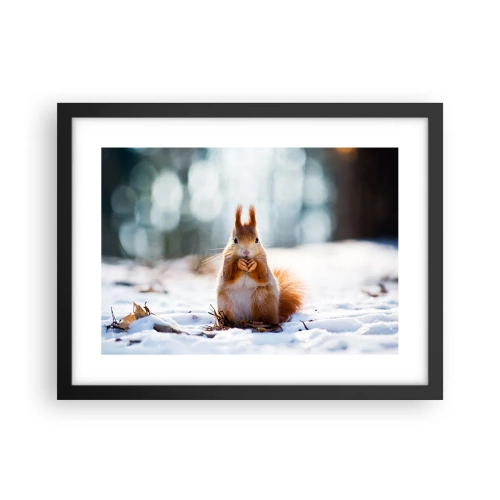 Plakat i sort ramme - Og hvad kigger du på? - 40x30 cm