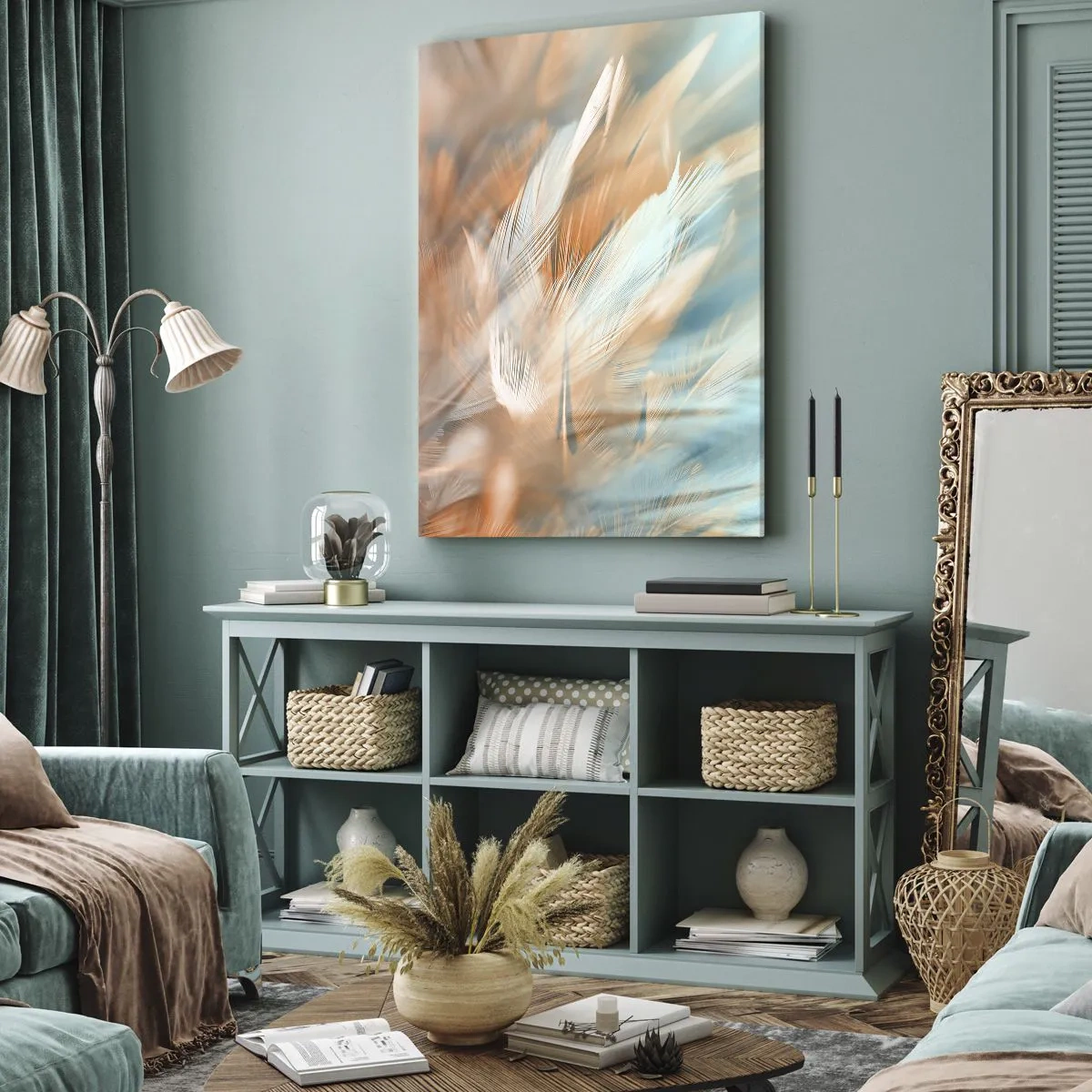 Lærredstryk - Billede på lærred - I mildhedens land - 65x120 cm