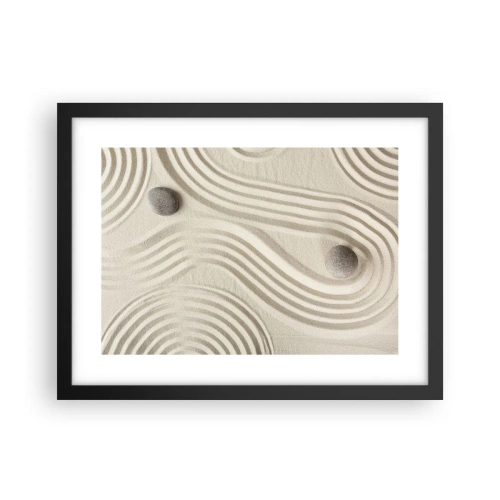 Plakat i sort ramme - Et strejf af varme - 40x30 cm