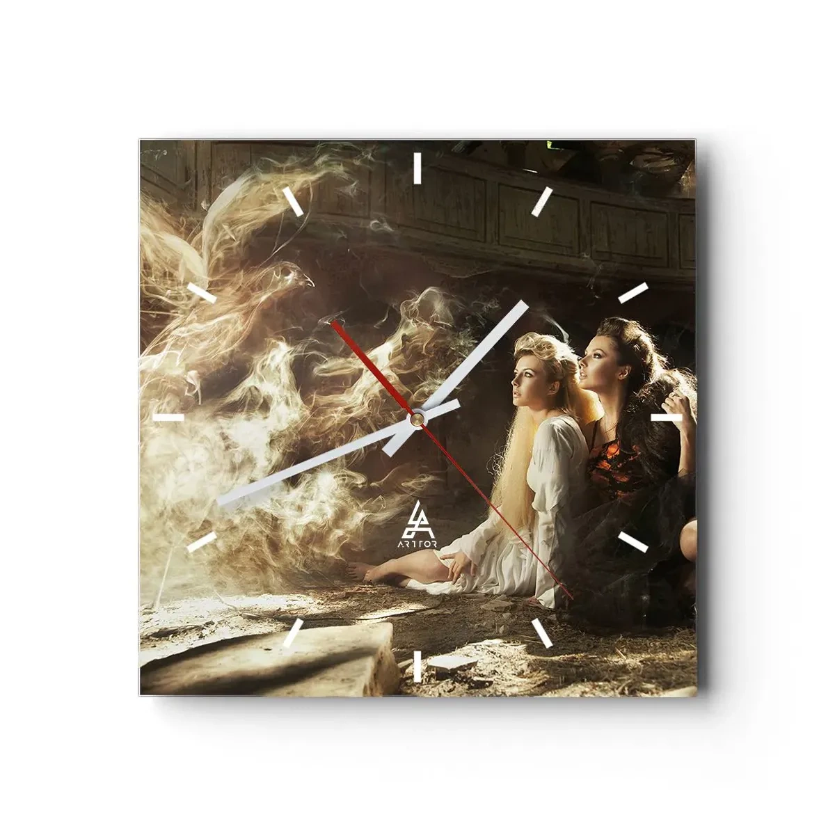 Vægur, Uret - Og der skete poesi - 40x40 cm