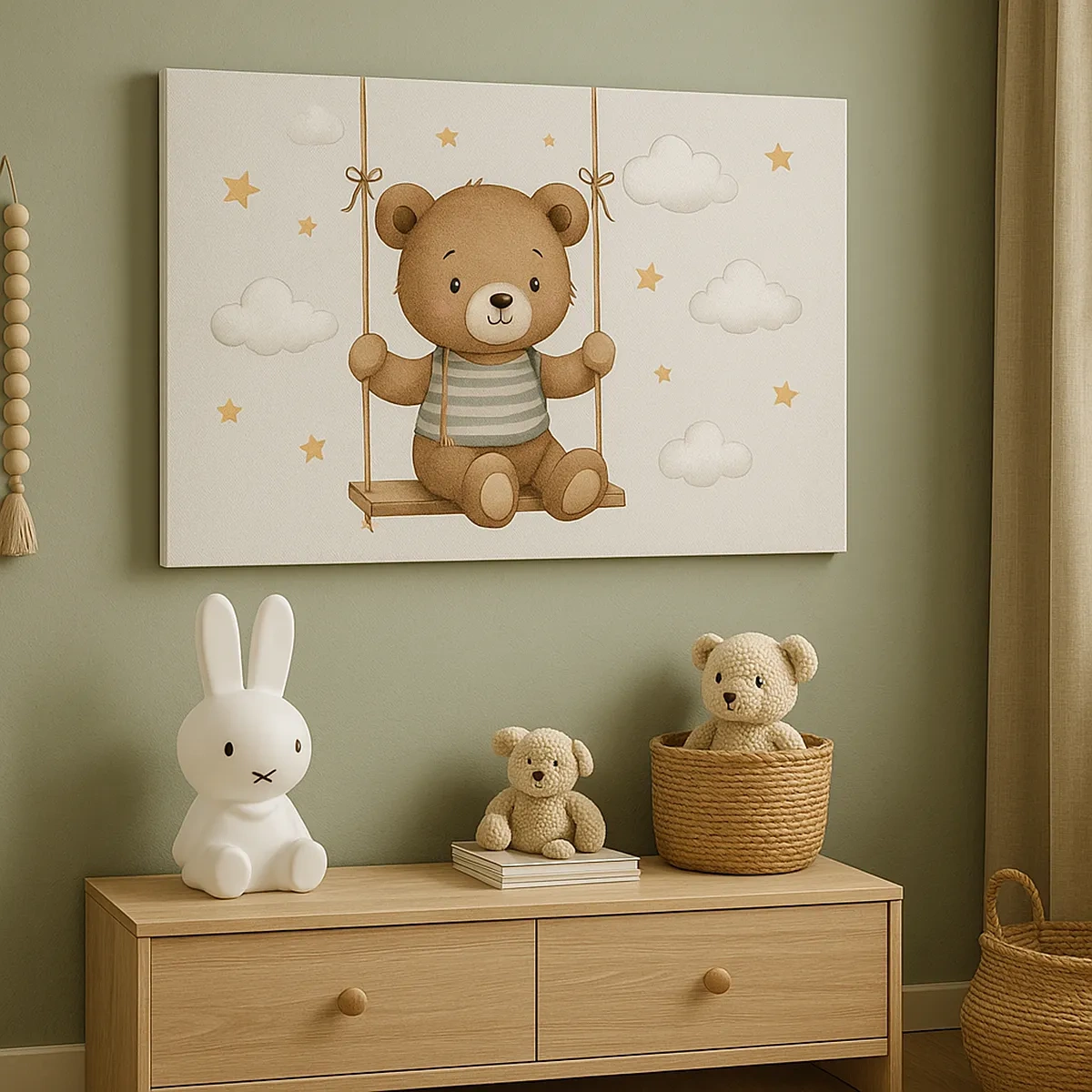 Lærredstryk - Billede på lærred - Kapløb mod lyset - 30x30 cm