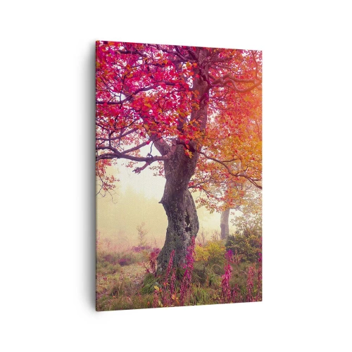 Lærredstryk - Billede på lærred - Et væld af blomstring - 70x100 cm