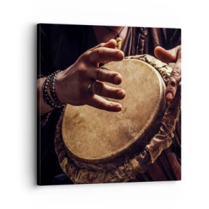 Lærredstryk - Billede på lærred - I hjertets rytme - 30x30 cm