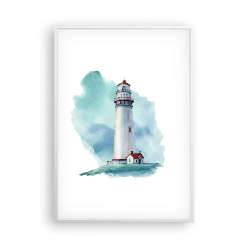 Plakat i hvid ramme - Det blås blide søster - 70x100 cm