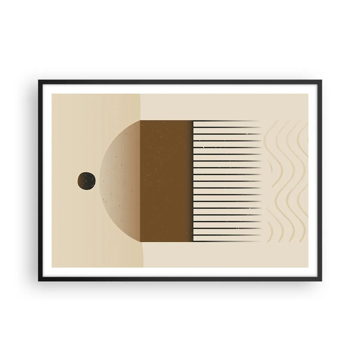 Plakat i sort ramme - Forskellige stater - 100x70 cm